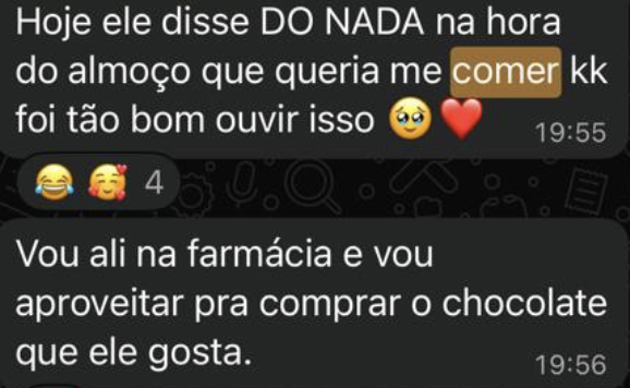 Depoimento sobre desejo renovado